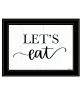 "Lets Eat" by Imperfect Dust, Ready to Hang Framed Print, Black Frame