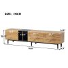 Modern TV Stand for 80'' TV with 3 Doors, Media Console Table, Entertainment Center with Large Storage Cabinet for Living Room, Bedroom