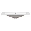 30" Single Bathroom Basin Sink, Vanity Top Only, 3-Faucet Holes, Resin