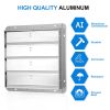 iPower 16-Inch Square Aluminum Automatic Gravity Shutter Louver Vent, Silver