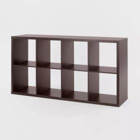 8 Cube Organizer -external upset (Color: Espresso)