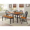 Autumn Lane Windsor Solid Wood Dining Chairs, Set of 2