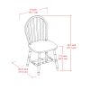 Autumn Lane Windsor Solid Wood Dining Chairs, Set of 2