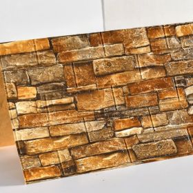Brick Pattern Brick Three-dimensional Self-adhesive Foam Wall Sticker Decoration Wallpaper (Option: Retro brick pattern8305 brick)
